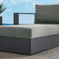 thumbnail image 2 of Modway Tahoe Outdoor Patio Powder-Coated Aluminum Modular Left-Facing Chaise Lounge in Gray Charcoal, 2 of 9