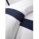 thumbnail image 3 of Funda nórdica con funda de almohada Juego de cama de hotel con cremallera de microfibra Funda nórdica suave y cómoda (blanco y azul) Sincero Electrónica, 3 of 5