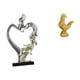 thumbnail image 1 of Estatua de pareja besándose, figura de pollo, escultura de resina, realista, adecuada para regalar, decoración del hogar, oficina, estanterías., 1 of 8