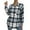 Light Blue, variant on YODETEY Plaid Flannel Shackets for Women, Long Sleeve Button Down Chest Pocketed Shirts Jacket Coats, Orange Women's S