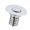 A, variant on Upgraded Push-Operated Basin Waste Plug - Steel Drain Filter with Hair Catcher & Anti-Clog Design for Bathrooms