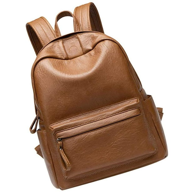 Tan leather backpack ladies new arrivals