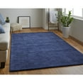 thumbnail image 3 of 2' X 3' Blue Wool Hand Woven Stain Resistant Area Rug, 3 of 10