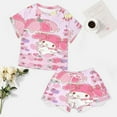 thumbnail image 5 of Kuromi And My Melody Women Pajamas Set Loungewear Sleepwear 2 Piece PJ Sets, 5 of 8