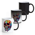 thumbnail image 4 of CafePress - Vibrant Melting Skull - 11 oz Color Changing Magic Mug, 4 of 6