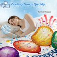 thumbnail image 3 of Happy Birthday Cooling Blanket, Lightweight Breathable Summer Throw Blanket with Double Sided Cold Effect, Colorful Balloon Gifts Patterns Picnic Beach Blankets Bed Sheet for Hot Sleepers 50"x60", 3 of 8