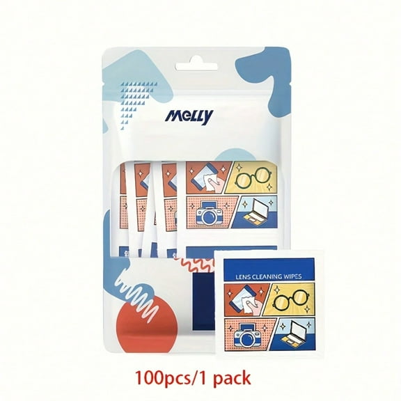 100pcs Lens and Lens Cleaning Wipes, Metal Jewelry Wipes, Anti-Fog Glasses Wipes, Mobile Screen and Glasses Cloth Wipes