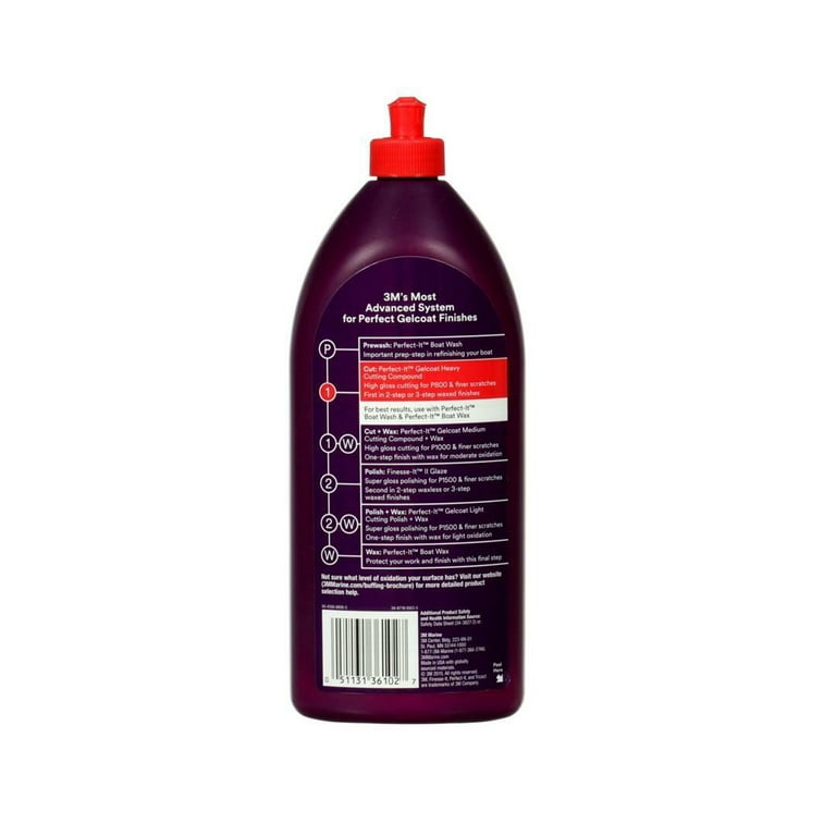 3M 36102 Perfect-It 1 qt Gelcoat Heavy Cutting Compound