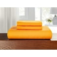 thumbnail image 3 of All Season Suitable 2-Piece Duvet Set, Solid Design, Corner Ties & Button Closure, Matching Sham Included, Twin/Twin XL, Elite Orange, 3 of 5