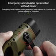 thumbnail image 5 of Portable LED Flashlight Hand Crank Dynamo Torch Lantern Multifunctional Solar Power Rechargeable Tent Light for Outdoor Camping Hiking High Brightness Emergency Light, 5 of 5