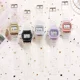 thumbnail image 3 of . Kit De 10 Relojes Electrónicos Transparentes Cuadrados Al, 3 of 8
