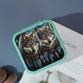 thumbnail image 4 of ZFLMY Wolfs Dream Catchers Painting Jewelry Box for Necklace, Ring, Earring - Mother's Day Gifts Green, 4 of 5