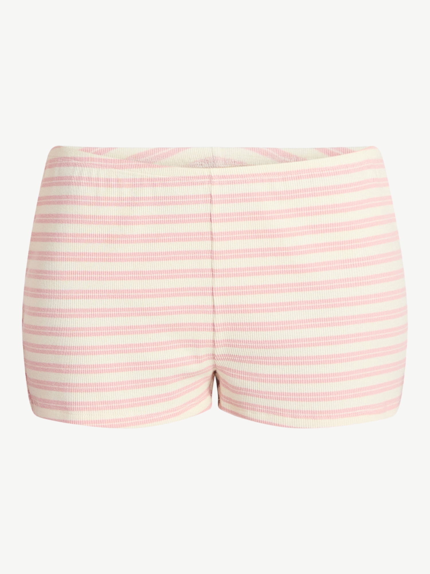 No Boundaries Striped Tank and Shorts Set, 2-Piece, Women's XXS-XXL