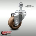 thumbnail image 2 of 3.5 Inch SS High Temp Glass Filled Nylon Swivel 12mm Threaded Stem Caster, 2 of 2