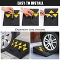 thumbnail image 3 of Heavy Duty Rubber Curb Ramp - 15 Ton (33,000 lbs) Capacity Car Ramp, 4.1" Rise Height Driveway Curb Ramps, Durable Rubber Bridge Threshold Ramp for Loading Dock, Garage & Sidewalk, 3 of 7