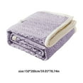 thumbnail image 3 of Deeceymbur Luxurious Thickened Coral Fleece Blanket Office Nap Cover Designed for Warmth and Comfort Purple, 3 of 6
