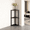 Ink Black, variant on LEDREM 3-Tier Corner Shelf with Toolless Assembly, 15 x 10.6 Inch Standing Shelf for Living Room, Bedroom and Kitchen, Ink Black