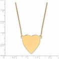 thumbnail image 2 of 14K Yellow Gold Plain .013 Gauge Heart Engravable Disc 18In Necklace (18 X 23) Made In United States xm628/13-18, 2 of 5