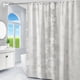 thumbnail image 4 of Cortina de Baño para Ducha, de Plástico EVA, Diseño de Guijarro Escarchado, Cortina Impermeable con Ojetes Reforzados, 180x180cm (70.86x70.86in) para Uso en Hogar, Hotel o Residencia Estudiantil, 4 of 7