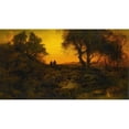 thumbnail image 3 of Thomas Moran 14x10 Black Modern Framed Museum Art Print Titled - Twilight Landscape (Flight into Egypt) (1878), 3 of 5