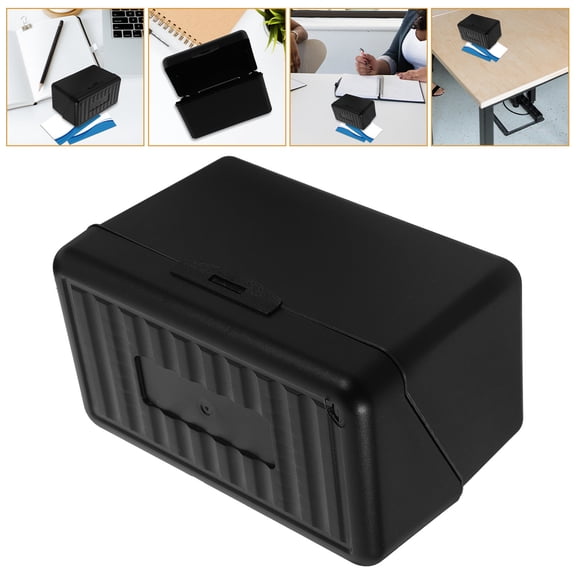 IFANLANDOR Business Card Holder Display Black Plastic Card Organizer Suitable for Office and Vendor Booth