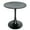 Black, variant on LeisureMod Round Dining Table Modern 27" MDF Wood Tabletop with Steel Pedestal Base for Kitchen and Living Room Bristol Series in Marbled Black