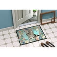 thumbnail image 4 of American Shorthair Spring Flowers Door Mat, 4 of 4