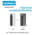 thumbnail image 2 of Powerbank Moreka K061 10000 mAh Tipo C IP Carga Rápida 22.5W, 2 of 8