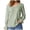 Green, variant on Ladies Autumn Winter Europe and The States Fashion Solid Color V Neck Long Sleeve T Shirt Short Sleeve T Shirts Women Women Casual Tee Compression Shirt Women Tee Fashion Casual Fit Top