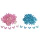 thumbnail image 4 of 100 bolsa Sunnimix Mini mariposas Confeti de tela Rosado, 4 of 8