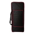 thumbnail image 2 of Electronic Piano Case Gig Bag with Handle Padded Concert Storage Case Durable 61 Red edge, 2 of 8