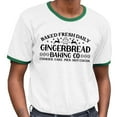 thumbnail image 2 of Gingerbread Baking Co Ringer Tee Shirt Unisex Large White/Kelly Green, 2 of 5