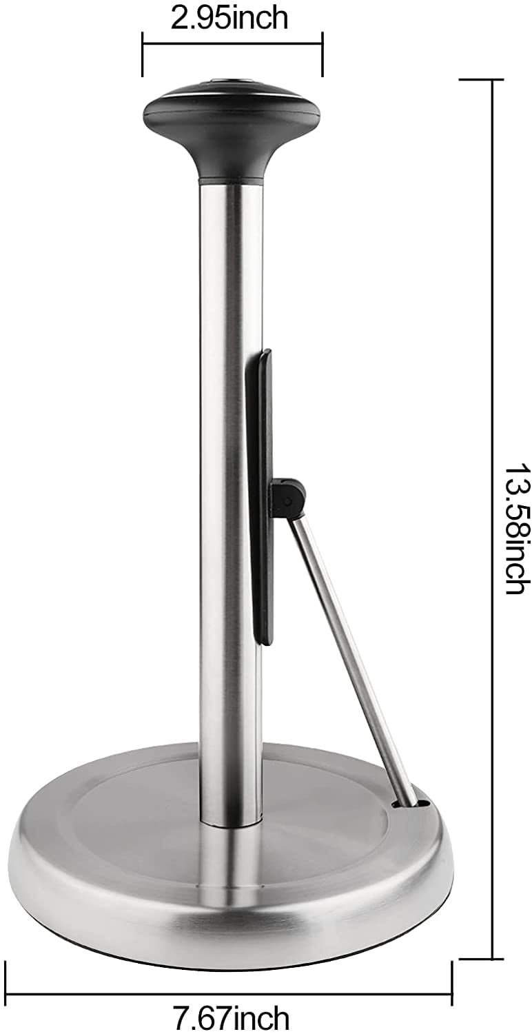 Steelware Central steelware central paper towel holder stainless steel  countertop free standing matte black