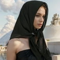 thumbnail image 3 of Yoyauz 35" Large Square Satin Head Scarf - Silk Hair Scarf Square Hair Bandanas Large Scarf Sleeping Head Wraps for Women, 3 of 6