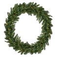 thumbnail image 2 of Northlight Pre-Lit Buffalo Fir Commercial Artificial Christmas Wreath - 5' - Warm White LED Lights, 2 of 6