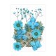 thumbnail image 1 of Flores prensadas secas, manualidades DIY para álbumes de recortes, Kits de hojas secas para decoración de uñas, manualidades, marcapáginas, pantallas Azul Macarena flores secas prensadas, 1 of 8