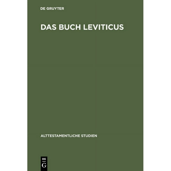 Alttestamentliche Studien Das Buch Leviticus, Book 4, (Hardcover)