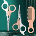 thumbnail image 5 of MINM Baby haircut scissors set children's hairdressing scissors home baby safety hair cutting artifact bangs thinning set, 5 of 6