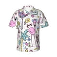 thumbnail image 2 of Picia Summer with Flamingo Gentle Cotton Regular Fit Short Sleeve Casual Hawaiian Shirt for Men-X-Large, 2 of 9