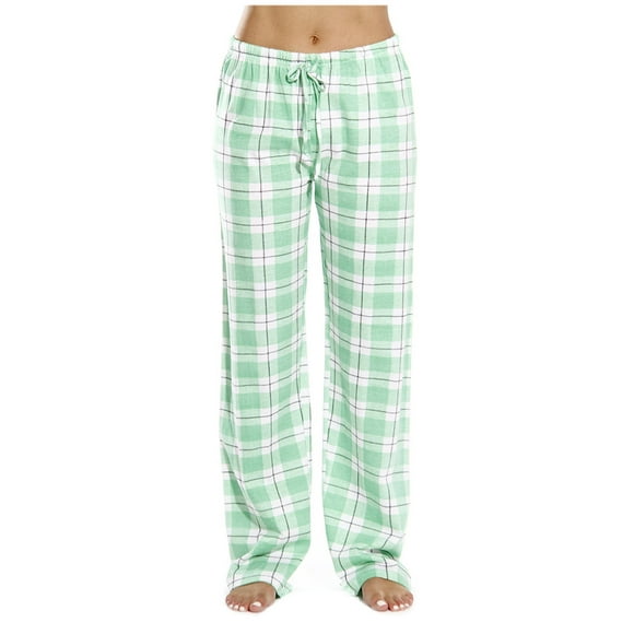 Women Lounge Pants Comfy Pajama Bottom Stretch Plaid Lounge Sleepwear Drawstring Soft Lightweight Pj Bottoms Pants
