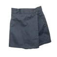 thumbnail image 1 of School Uniform Girls' Wrap Front Solid Skort, 1 of 1