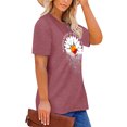 thumbnail image 4 of XCHQRTI Daisy T Shirts Women Plus Size Graphic Tshirts Casual Short Sleeve Oversized Tee, 4 of 8