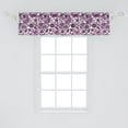 thumbnail image 2 of Ambesonne Purple Paisley Window Valance, Floral Leafy, 42" x 12", Pale Purple Dark Purple, 2 of 3