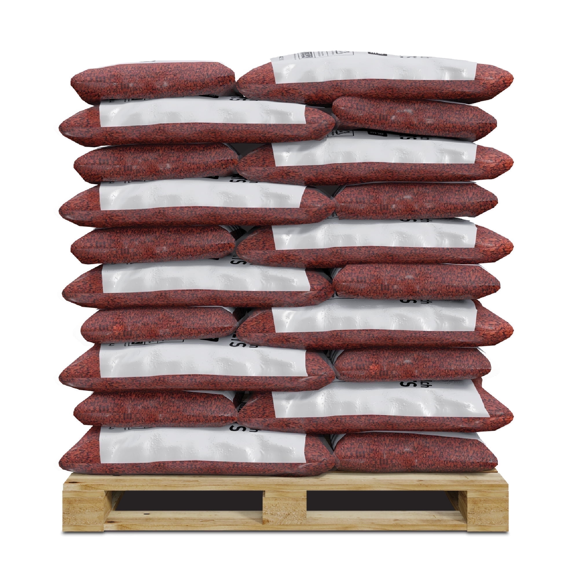 GroundSmart 12+ Year Red Rubber Mulch, 75 Cu Ft