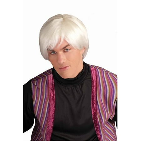 Andy Warhol Wig Pop Artist White Platinum Art Movie Star Adult Mens 60's 1960's