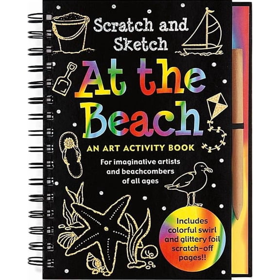 Peter Pauper Press: Scratch & Sketch at the Beach (Paperback)