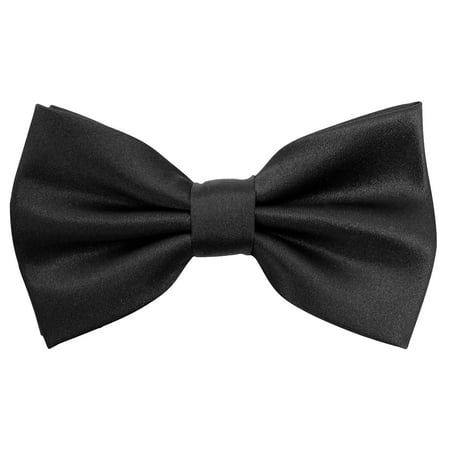 Two Neckties - Enimay Solid Plain Two Tone Pre-Tied Bow Ties - Many Colors & Styles Available