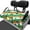 Shamrock Stripe Pattern, variant on XYZCANDO St. Patrick's Shamrock Golf Cart Seat Cover - 4 Pockets Non-Slip Terry Cloth - Universal Fit 2-Seat Golf Cart Protector