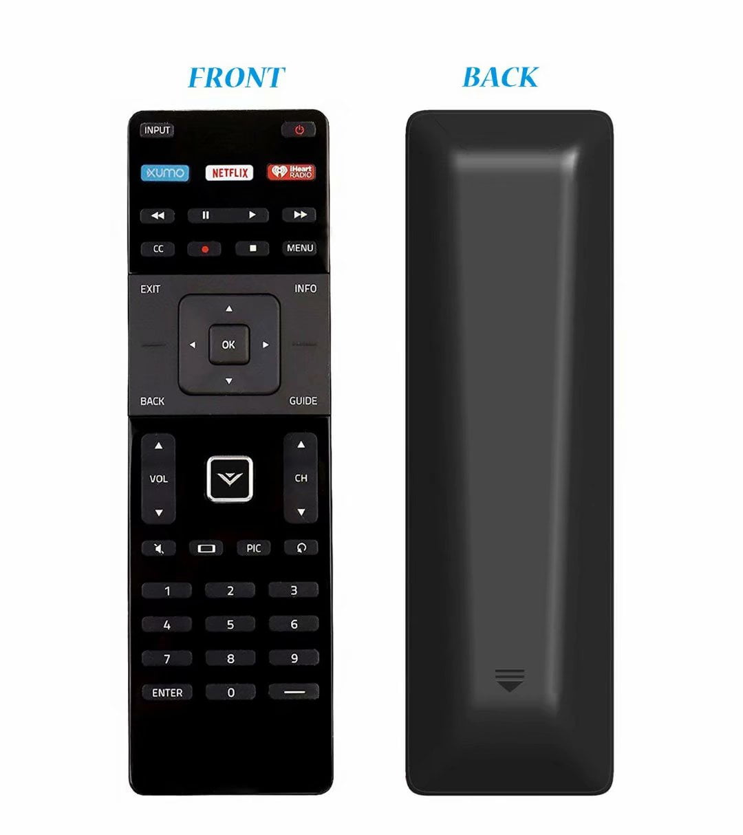 New XRT122 Remote for VIZIO XUMO/Netflix/IheartRadio keys E32-C1 E55-C1 E65X-C2 