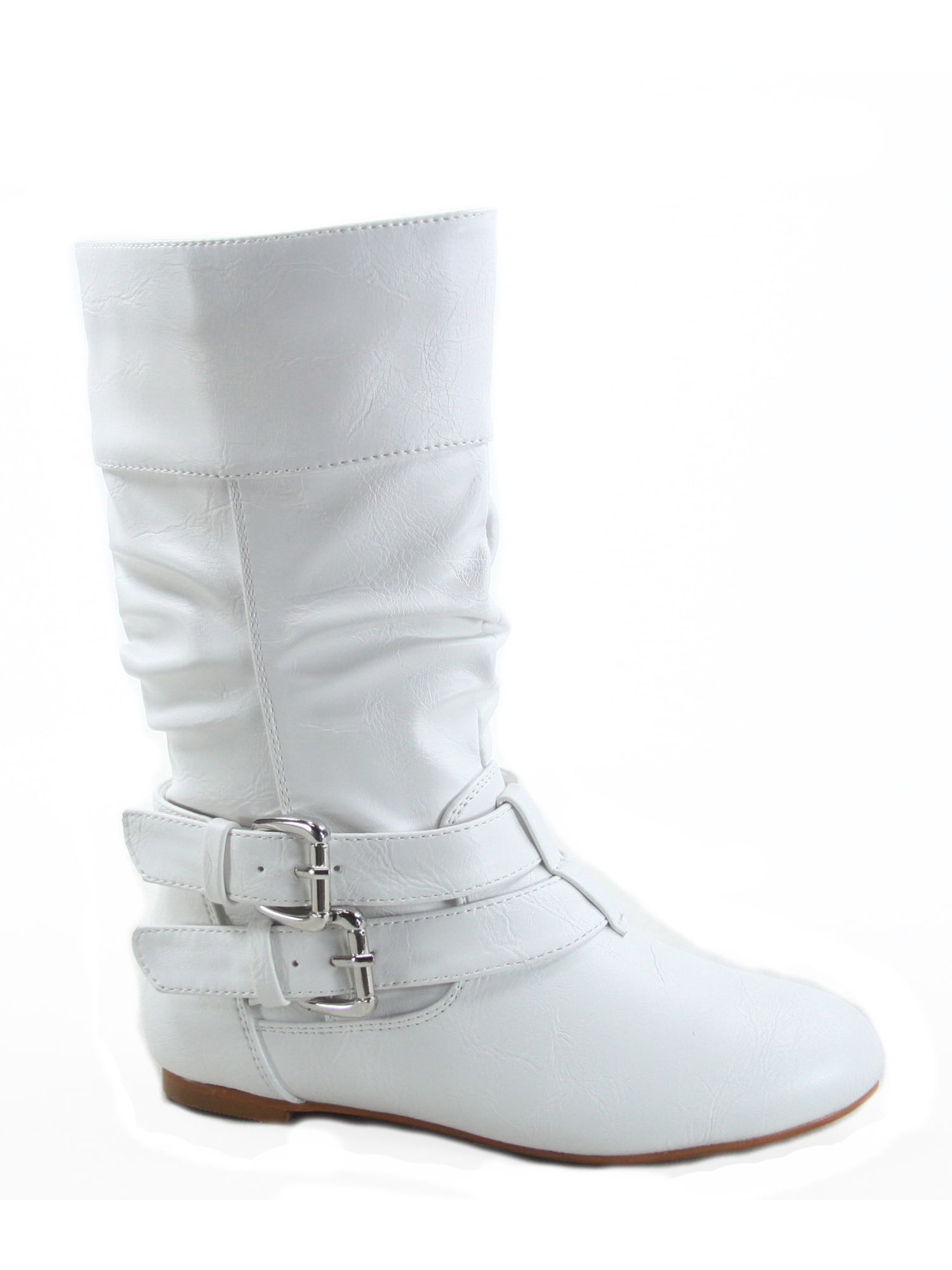 Details about   Causal Womens Pull On Round Toe Knee High Boots Winter New Warm Boots Plus Size 